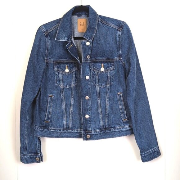 Classic Gap Medium Wash Denim Jacket, size Medium - Picture 1 of 6